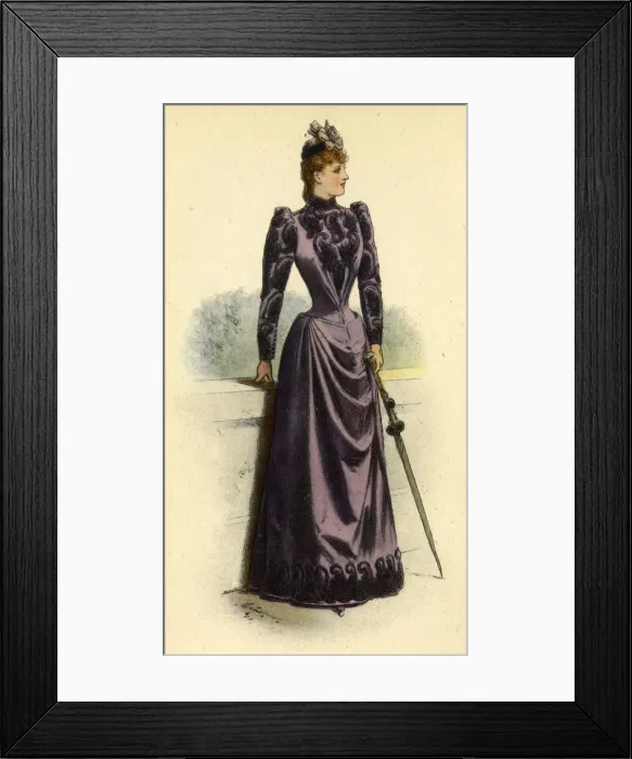 Framed Print : La Mode Artistique, 1890, 1943. Creator: Unknown Framed Print : La Mode Artistique, 1890, 1943. Creator: Unknown
