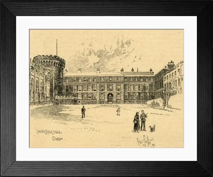 Framed Print : Lower Castle Yard, Dublin, Ireland, c1890. Creator: Unknown Framed Print : Lower Castle Yard, Dublin, Ireland, c1890. Creator: Unknown