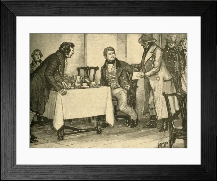 Framed Print : Arrest of Irish politician and MP Daniel O Connell, 1830 (c1890). Creator: Unknown Framed Print : Arrest of Irish politician and MP Daniel O Connell, 1830 (c1890). Creator: Unknown