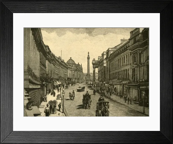 Framed Print : Grey Street, Newcastle-on-Tyne, c1890. Creator: Unknown Framed Print : Grey Street, Newcastle-on-Tyne, c1890. Creator: Unknown