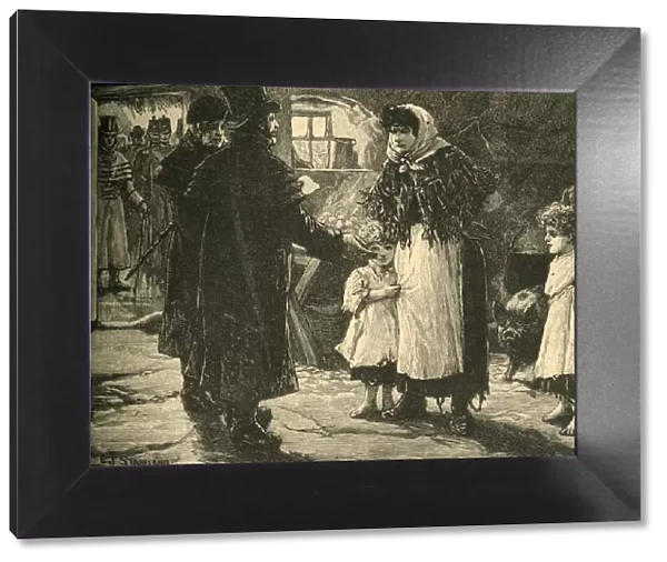 Scene in Ireland: visit of the tithe-proctor, early 1830s (c1890). Creator: Unknown