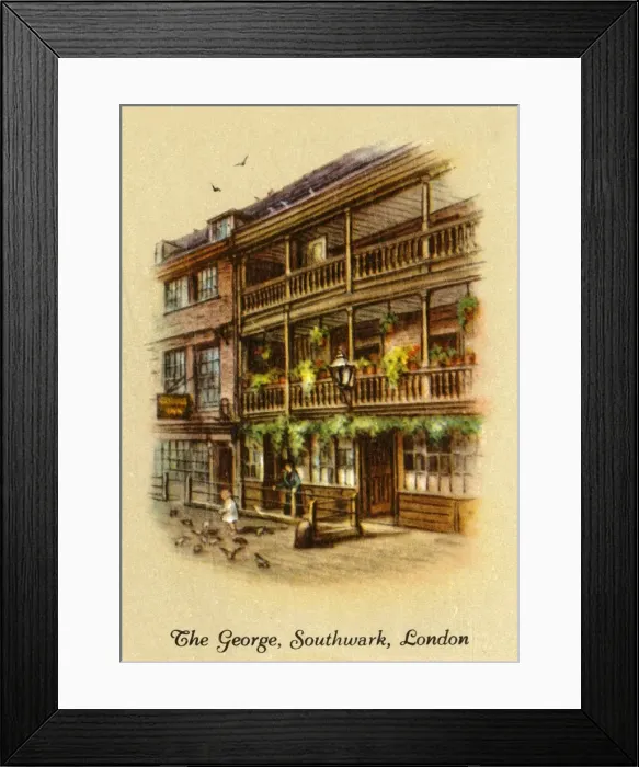 Framed Print : The George, Southwark, London, 1936. Creator: Unknown Framed Print : The George, Southwark, London, 1936. Creator: Unknown