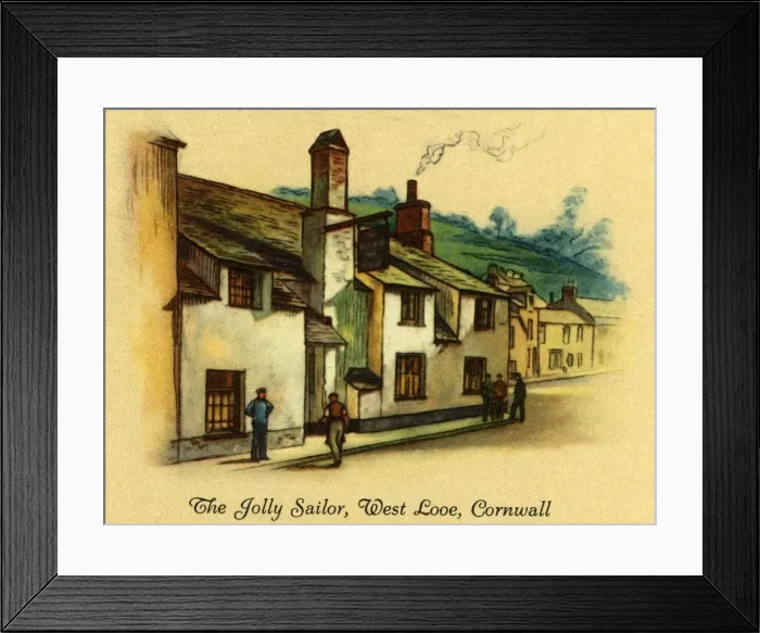 Framed Print : The Jolly Sailor, West Looe, Cornwall, 1939. Creator: Unknown
