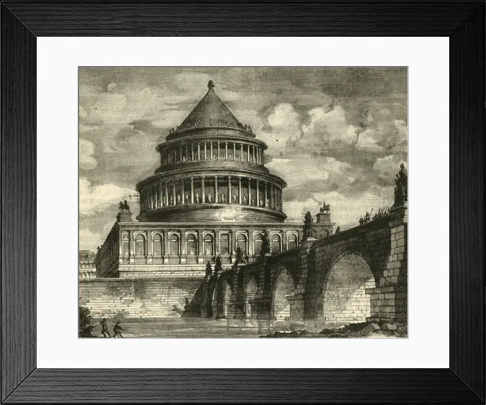 Framed Print : Re-Construction of the Mausoleum of Hadrian, Now the Castle of Saint Angelo, 1890 Framed Print : Re-Construction of the Mausoleum of Hadrian, Now the Castle of Saint Angelo, 1890