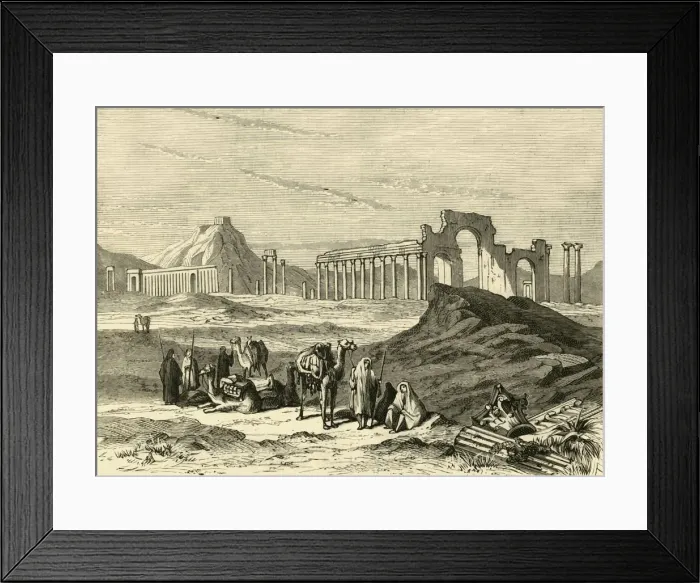 Framed Print : Ruins of Palmyra, 1890. Creator: Unknown Framed Print : Ruins of Palmyra, 1890. Creator: Unknown