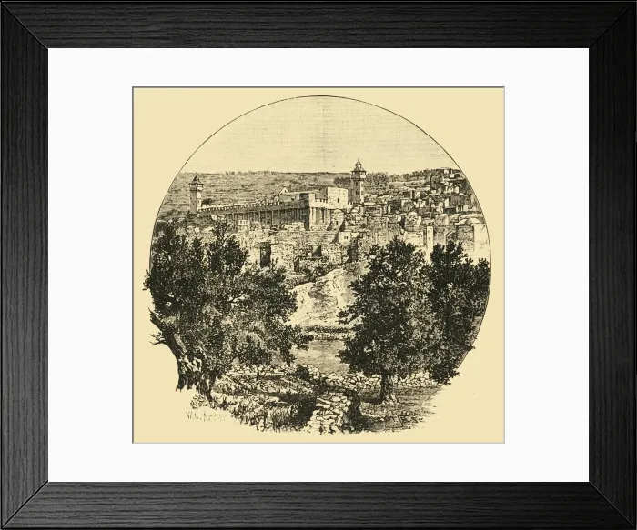 Framed Print : Mosque at Hebron, 1890. Creator: Unknown Framed Print : Mosque at Hebron, 1890. Creator: Unknown