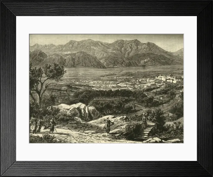 Framed Print : General View of Sparta, Restored, 1890. Creator: Unknown Framed Print : General View of Sparta, Restored, 1890. Creator: Unknown
