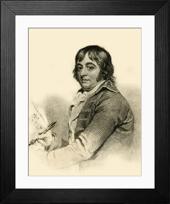 Framed Print : George Morland - The celebrated Painter, 1821. Creator: R Page Framed Print : George Morland - The celebrated Painter, 1821. Creator: R Page
