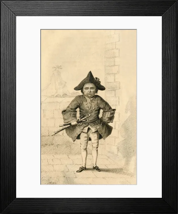 Framed Print : Chevalier Desseasau, Remarkable for his Vanity, 1821. Creator: Robert Cooper Framed Print : Chevalier Desseasau, Remarkable for his Vanity, 1821. Creator: Robert Cooper
