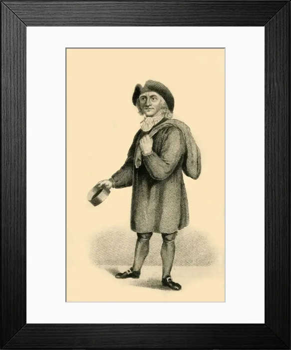 Framed Print : Thomas Britton, The Musical Small Coal-man, 1821. Creator: R Page Framed Print : Thomas Britton, The Musical Small Coal-man, 1821. Creator: R Page