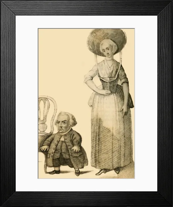 Framed Print : Wybrand Lolkes, The Dutch Dwarf, 1821. Creator: Robert Cooper Framed Print : Wybrand Lolkes, The Dutch Dwarf, 1821. Creator: Robert Cooper