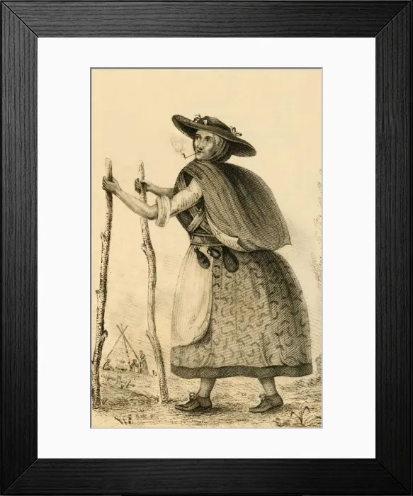 Framed Print : Jenny Darney, A Remarkable Character in Cumberland, 1821. Creator: Robert Cooper Framed Print : Jenny Darney, A Remarkable Character in Cumberland, 1821. Creator: Robert Cooper