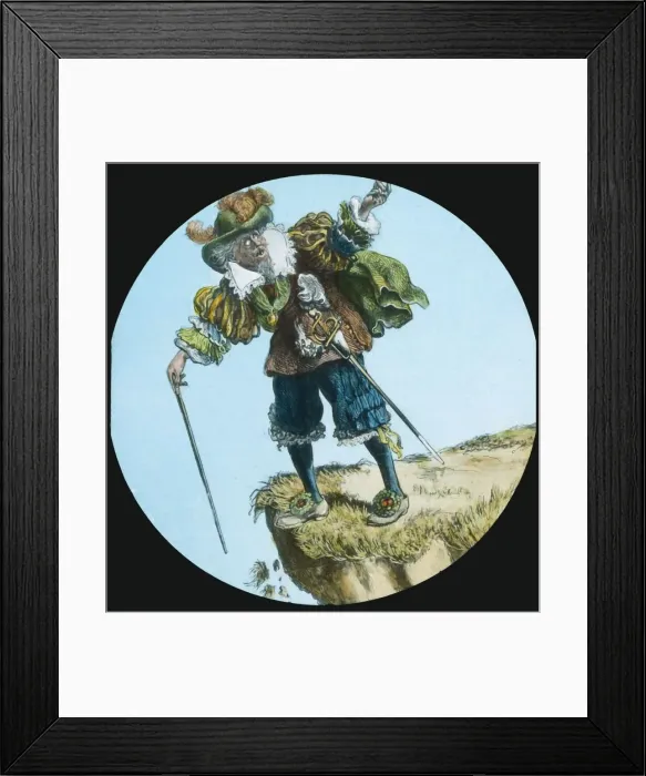 Framed Print : Atheist meets Pilgrim, c1910. Creator: Unknown Framed Print : Atheist meets Pilgrim, c1910. Creator: Unknown