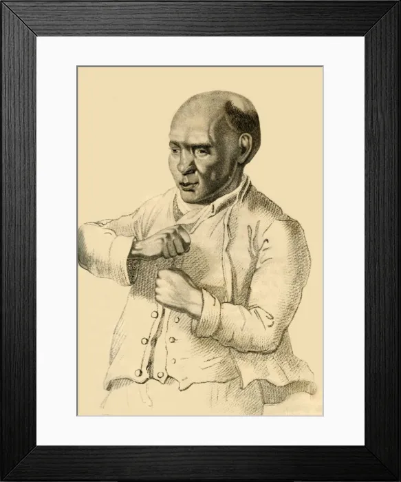 Framed Print : John Smith, Better known by the name of Buckhorse, 1822. Creator: Robert Cooper Framed Print : John Smith, Better known by the name of Buckhorse, 1822. Creator: Robert Cooper