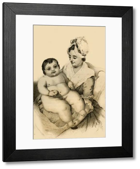 Framed Print : Thomas Hills Everett, Aged Eleven Months, 1822. Creator: Robert Cooper Framed Print : Thomas Hills Everett, Aged Eleven Months, 1822. Creator: Robert Cooper