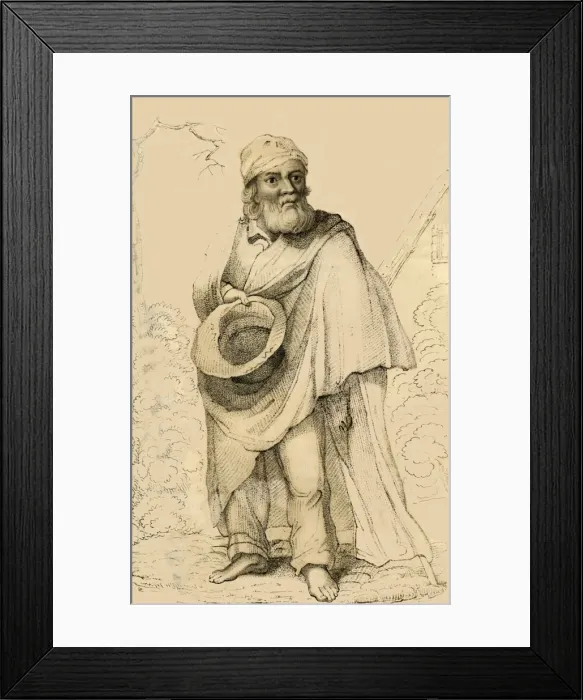 Framed Print : Thomas Hudson, Remarkable for his Misfortunes, 1821. Creator: Robert Cooper Framed Print : Thomas Hudson, Remarkable for his Misfortunes, 1821. Creator: Robert Cooper