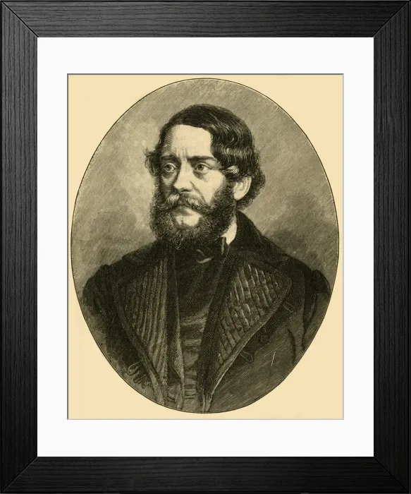 Framed Print : Louis Kossuth, Hungarian lawyer and politician, c1850s (c1890). Creator: Unknown Framed Print : Louis Kossuth, Hungarian lawyer and politician, c1850s (c1890). Creator: Unknown