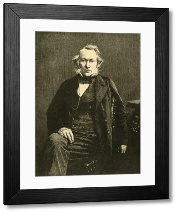 Framed Print : Richard Cobden, British manufacturer and politician, c1863 (c1890). Creator: Unknown Framed Print : Richard Cobden, British manufacturer and politician, c1863 (c1890). Creator: Unknown