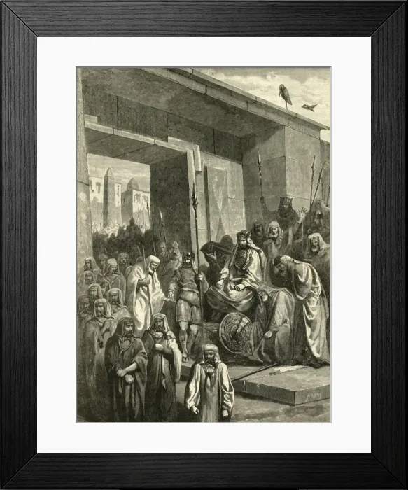 Framed Print : Cambyes and Psammetichs, 1890. Creator: Unknown Framed Print : Cambyes and Psammetichs, 1890. Creator: Unknown
