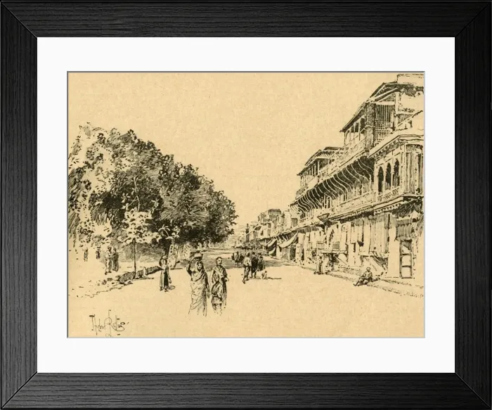 Framed Print : The Chandni Chowk, Delhi, India, c1890. Creator: Unknown Framed Print : The Chandni Chowk, Delhi, India, c1890. Creator: Unknown
