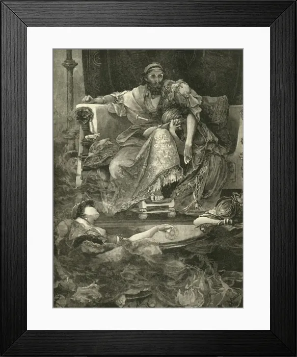 Framed Print : The Death of Sardanapalus, 1890. Creator: Unknown Framed Print : The Death of Sardanapalus, 1890. Creator: Unknown