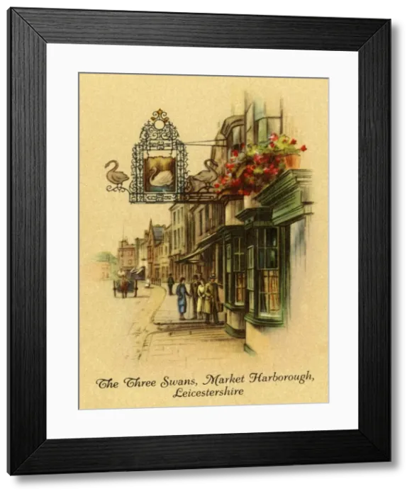 Framed Print : The Three Swans, Market Harborough, Leicestershire, 1939. Creator: Unknown Framed Print : The Three Swans, Market Harborough, Leicestershire, 1939. Creator: Unknown