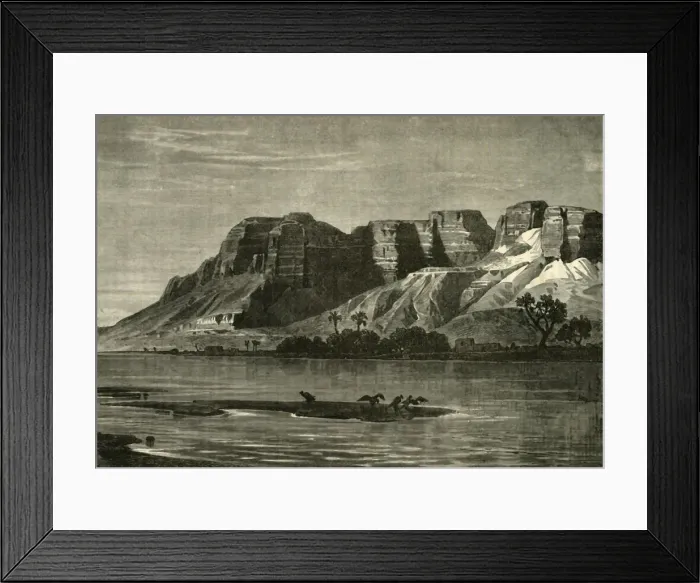 Framed Print : View on the Nile, 1890. Creator: Unknown Framed Print : View on the Nile, 1890. Creator: Unknown