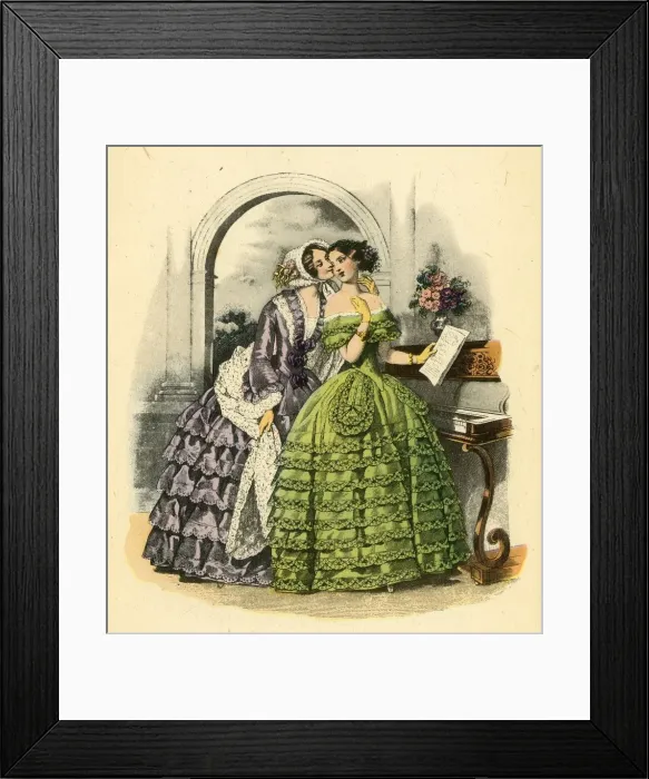 Framed Print : Petit Courrier des Dames, 1850, 1943. Creator: Unknown Framed Print : Petit Courrier des Dames, 1850, 1943. Creator: Unknown