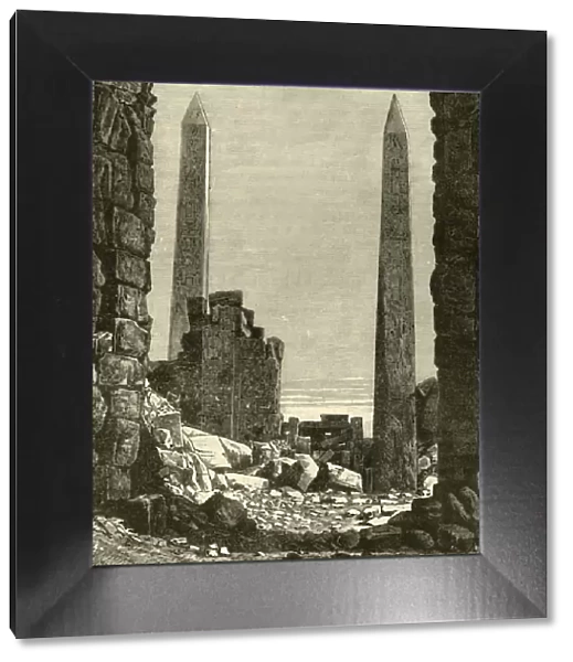 Ruins at Karnak, 1890. Creator: Unknown