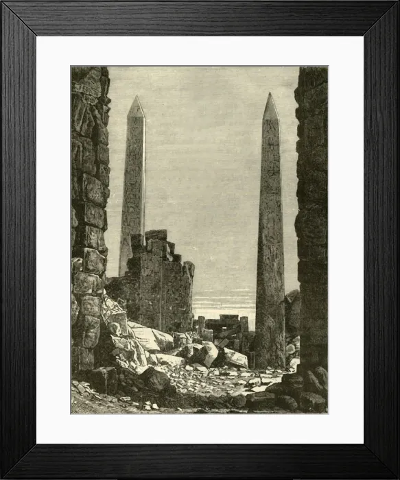Framed Print : Ruins at Karnak, 1890. Creator: Unknown Framed Print : Ruins at Karnak, 1890. Creator: Unknown