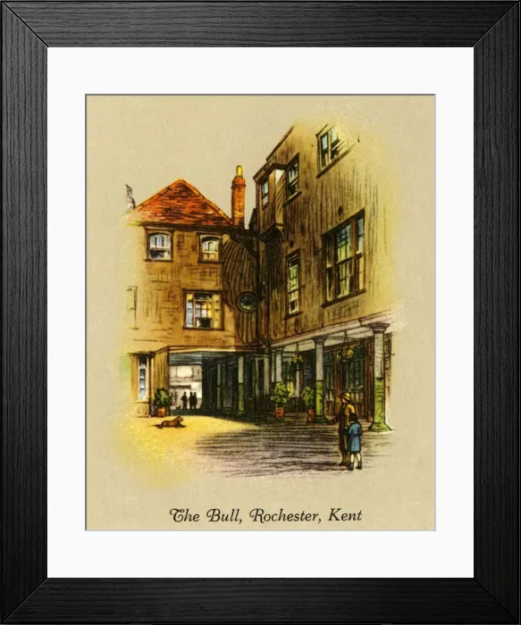 Framed Print : The Bull, Rochester, Kent, 1936. Creator: Unknown Framed Print : The Bull, Rochester, Kent, 1936. Creator: Unknown