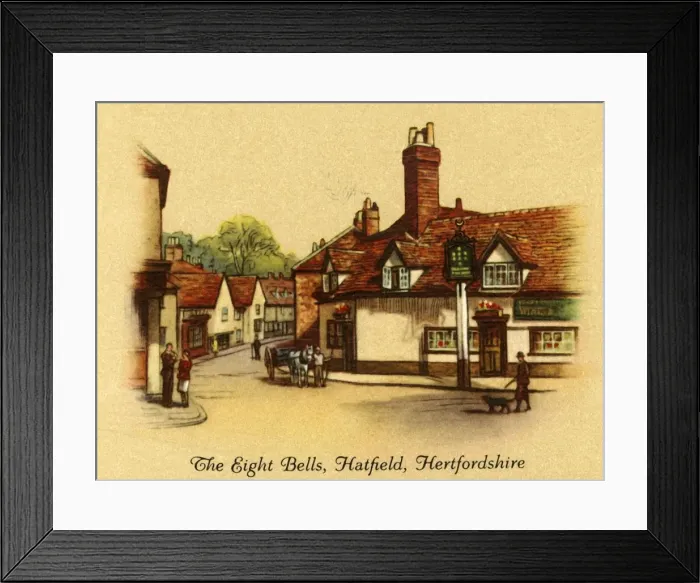 Framed Print : The Eight Bells, Hatfield, Hertfordshire, 1939. Creator: Unknown Framed Print : The Eight Bells, Hatfield, Hertfordshire, 1939. Creator: Unknown