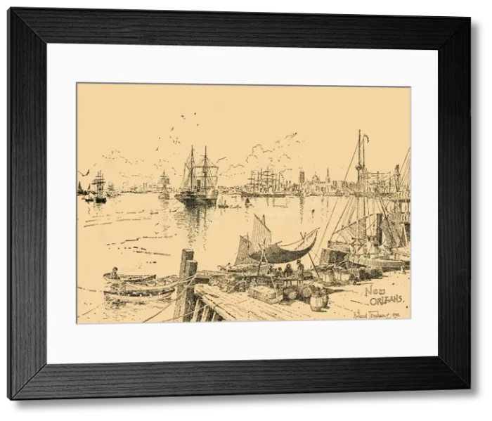 Framed Print : New Orleans, Louisiana, c1890. Creator: Unknown Framed Print : New Orleans, Louisiana, c1890. Creator: Unknown