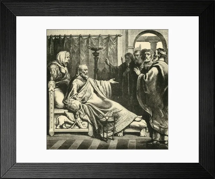 Framed Print : Death of Augustus, 1890. Creator: Unknown Framed Print : Death of Augustus, 1890. Creator: Unknown