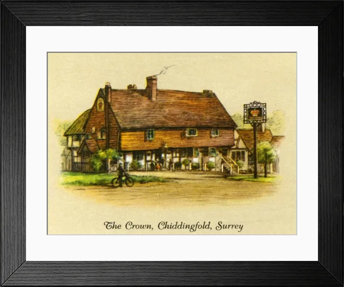 Framed Print : The Crown, Chiddingfold, Surrey, 1936. Creator: Unknown Framed Print : The Crown, Chiddingfold, Surrey, 1936. Creator: Unknown