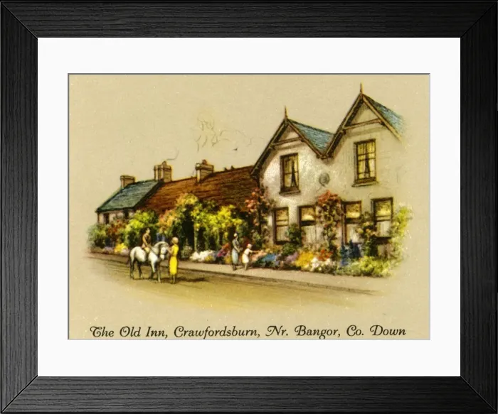 Framed Print : The Old Inn, Crawfordsburn, Nr. Bangor, Co. Down, 1936. Creator: Unknown Framed Print : The Old Inn, Crawfordsburn, Nr. Bangor, Co. Down, 1936. Creator: Unknown