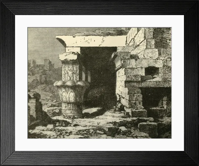 Framed Print : The Ruins at Denderah, 1890. Creator: Unknown Framed Print : The Ruins at Denderah, 1890. Creator: Unknown