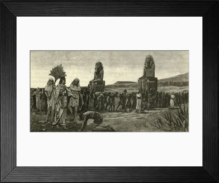 Framed Print : Israelites and Their Taskmasters, 1890. Creator: Unknown Framed Print : Israelites and Their Taskmasters, 1890. Creator: Unknown