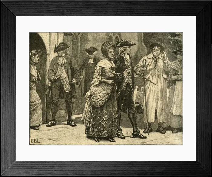 Framed Print : Costumes at the beginning of George IIIs reign, early 1760s (c1890)