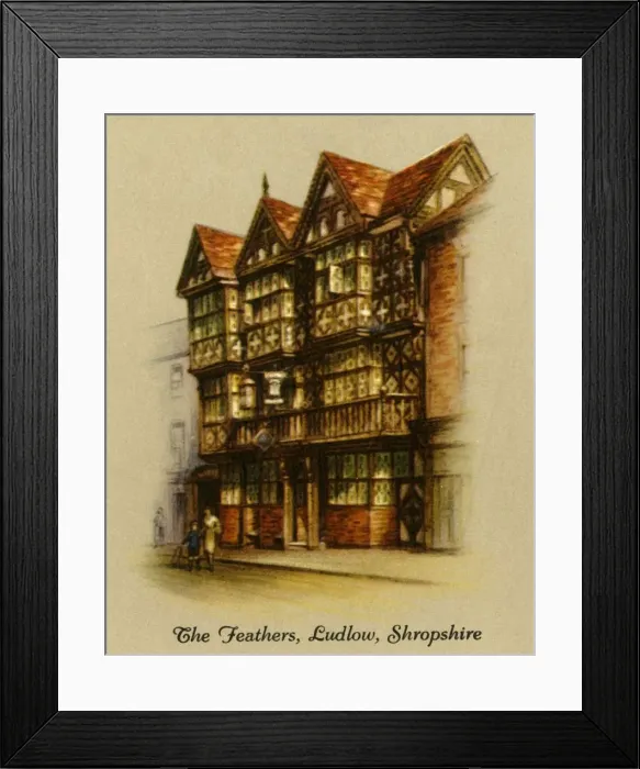 Framed Print : The Feathers, Ludlow, Shropshire, 1936. Creator: Unknown Framed Print : The Feathers, Ludlow, Shropshire, 1936. Creator: Unknown
