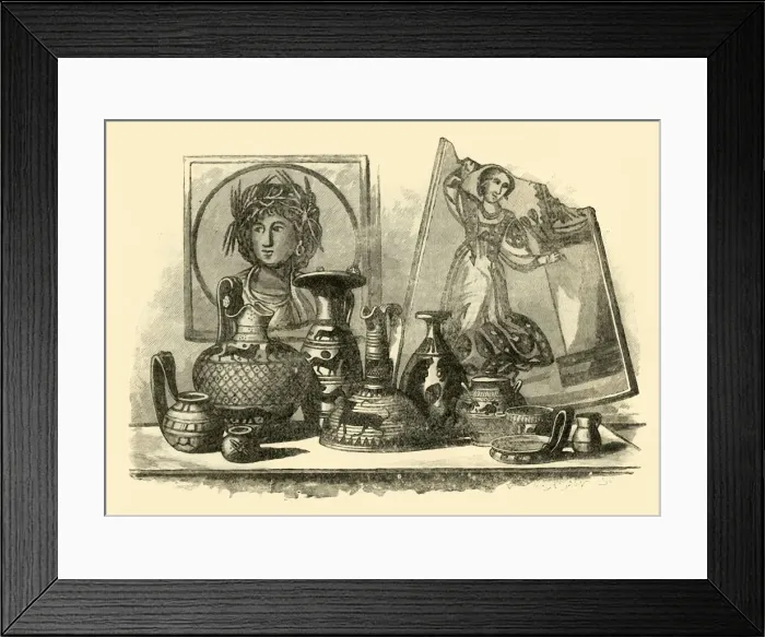 Framed Print : Specimens of Carthaginian Art, 1890. Creator: Unknown Framed Print : Specimens of Carthaginian Art, 1890. Creator: Unknown