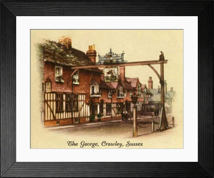 Framed Print : The George, Crawley, Sussex, 1936. Creator: Unknown Framed Print : The George, Crawley, Sussex, 1936. Creator: Unknown