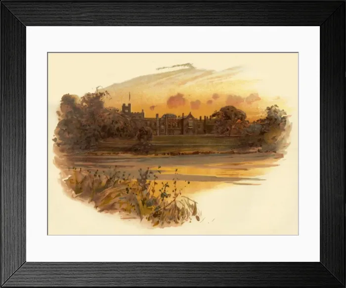 Framed Print : Newstead Abbey, Nottinghamshire, c1890. Creator: Unknown Framed Print : Newstead Abbey, Nottinghamshire, c1890. Creator: Unknown