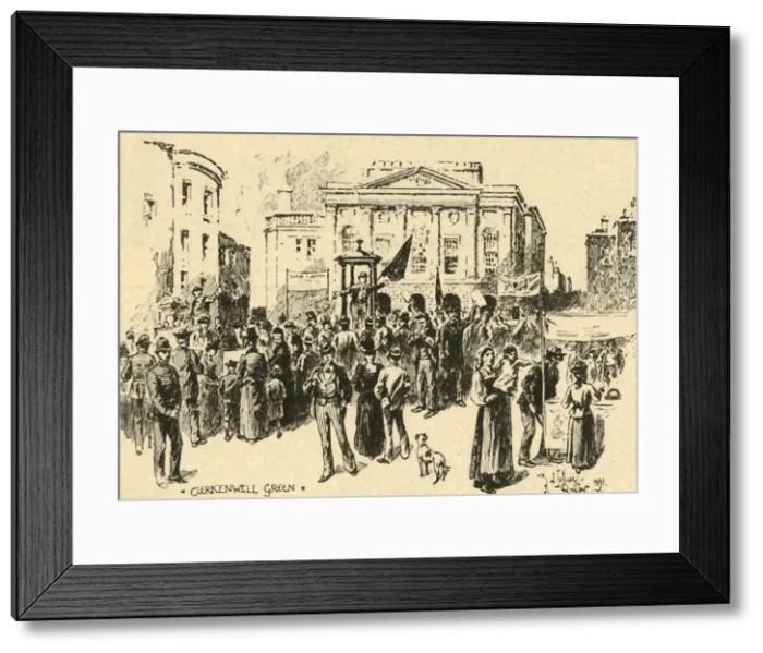 Framed Print : Clerkenwell Green, London, c1890. Creator: Unknown Framed Print : Clerkenwell Green, London, c1890. Creator: Unknown