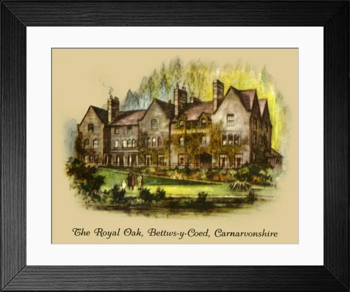 Framed Print : The Royal Oak, Bettws-y-Coed, Carnavonshire, 1936. Creator: Unknown Framed Print : The Royal Oak, Bettws-y-Coed, Carnavonshire, 1936. Creator: Unknown
