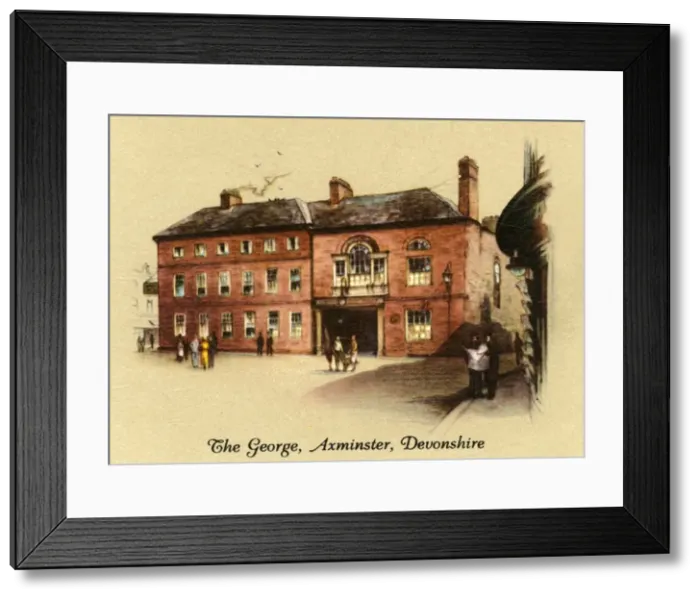 Framed Print : The George, Axminster, Devonshire, 1936. Creator: Unknown