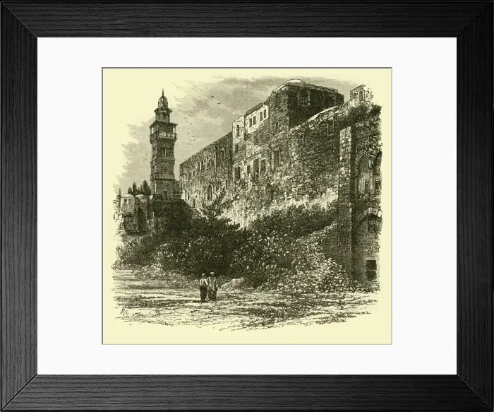 Framed Print : The Tower of Antonia, Jerusalem, 1890. Creator: Unknown Framed Print : The Tower of Antonia, Jerusalem, 1890. Creator: Unknown