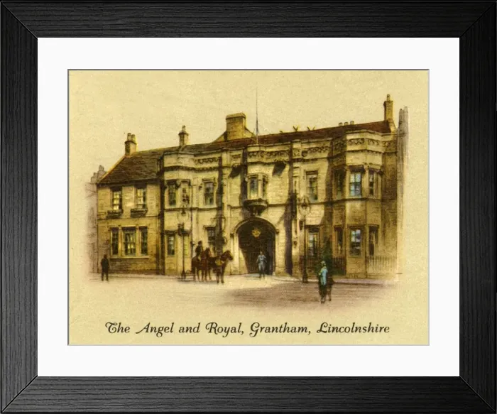 Framed Print : The Angel and Royal, Grantham, Lincolnshire, 1936. Creator: Unknown Framed Print : The Angel and Royal, Grantham, Lincolnshire, 1936. Creator: Unknown