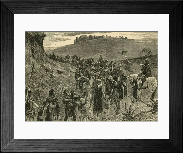 Framed Print : Israelites Going Into Capitvity, 1890. Creator: Unknown Framed Print : Israelites Going Into Capitvity, 1890. Creator: Unknown