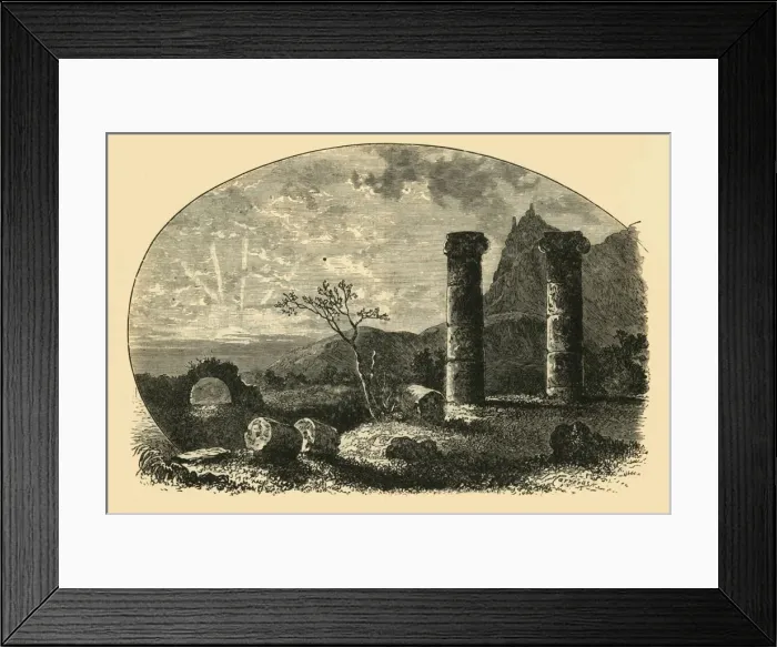 Framed Print : Ruins of the Temple of Cybele at Sardis, 1890. Creator: Unknown Framed Print : Ruins of the Temple of Cybele at Sardis, 1890. Creator: Unknown